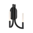 Eurofase 49009-033 Matte Black Olette, Wall Sconce, 2-light, 17'', Matte Black, Frosted Acrylic Image 2