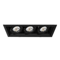 Eurofase  Multiple 15w 3 Lights Trim 40 Degree Gimbal 4000k Black/black