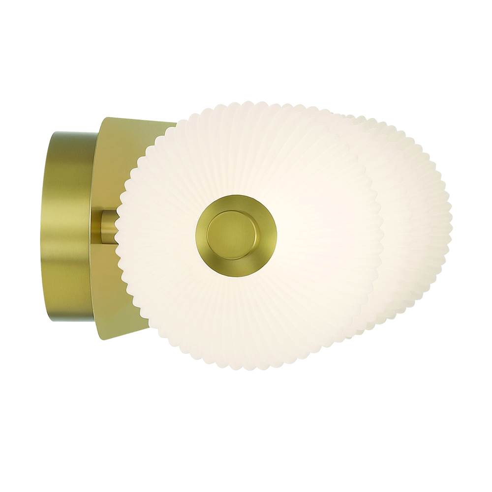Eurofase Palmas, Vanity, 4lt, 30'', Gold, White Glass