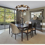 Eurofase 30079-014 Bronze Gold Mix Banderia, Chandelier, 44'', Bronze-gold Mix, Bronze Glass Image 1