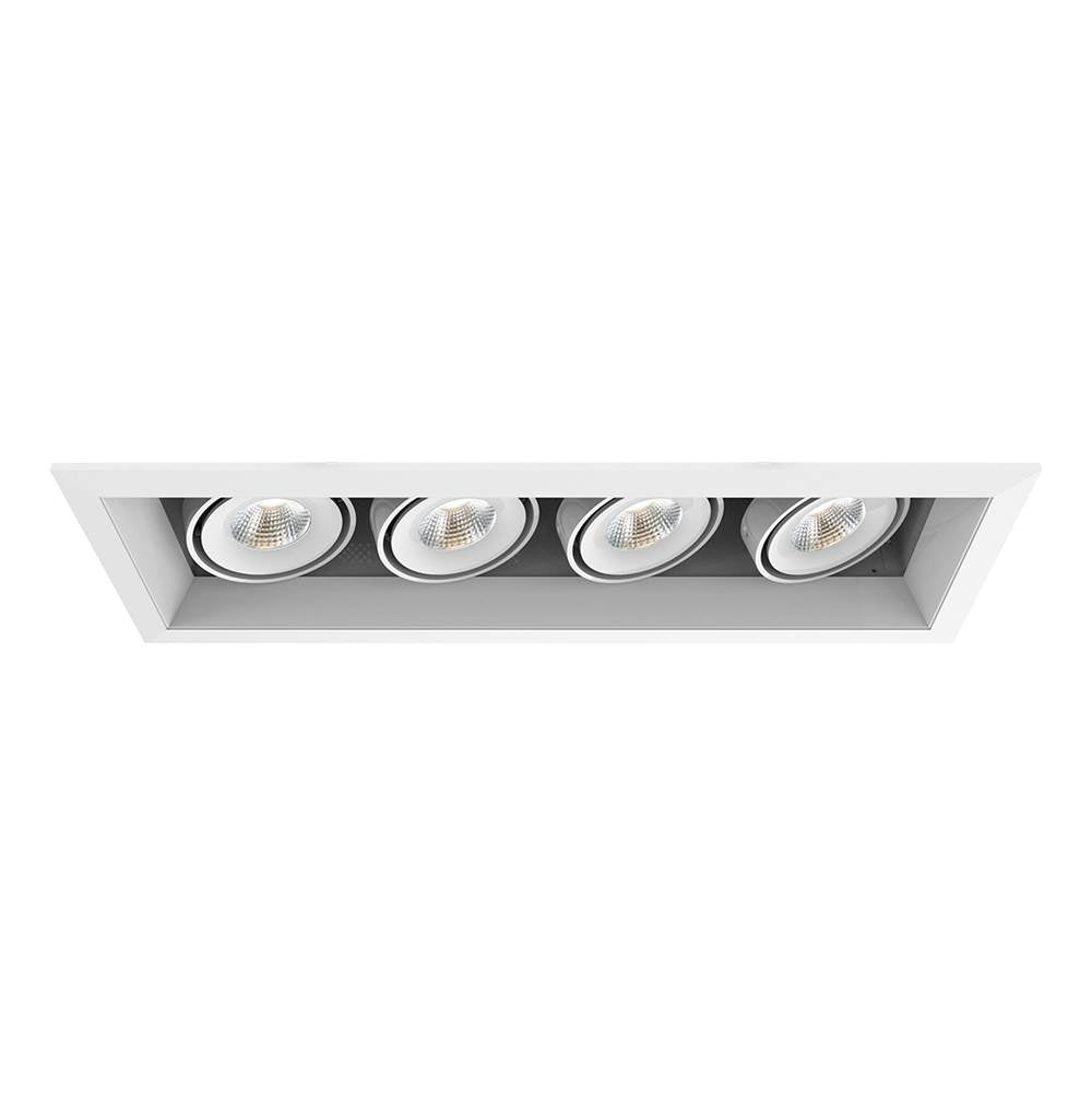 Eurofase  Multiple 15w 4 Lights Trim 20 Degree Gimbal 3500k White/white