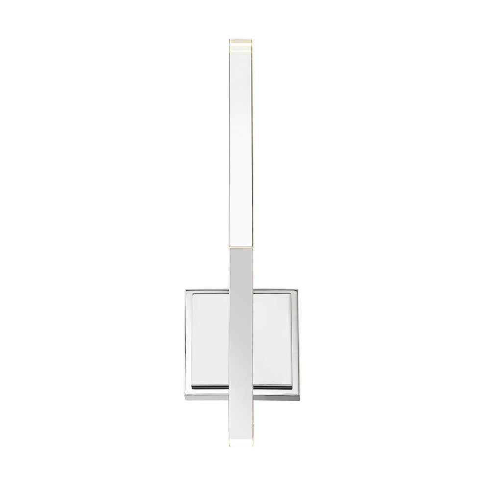 Eurofase 45636-011 Polished Nickel Benicio, Wall Sconce, 18'', Polished Nickel, Clear Glass Image 1