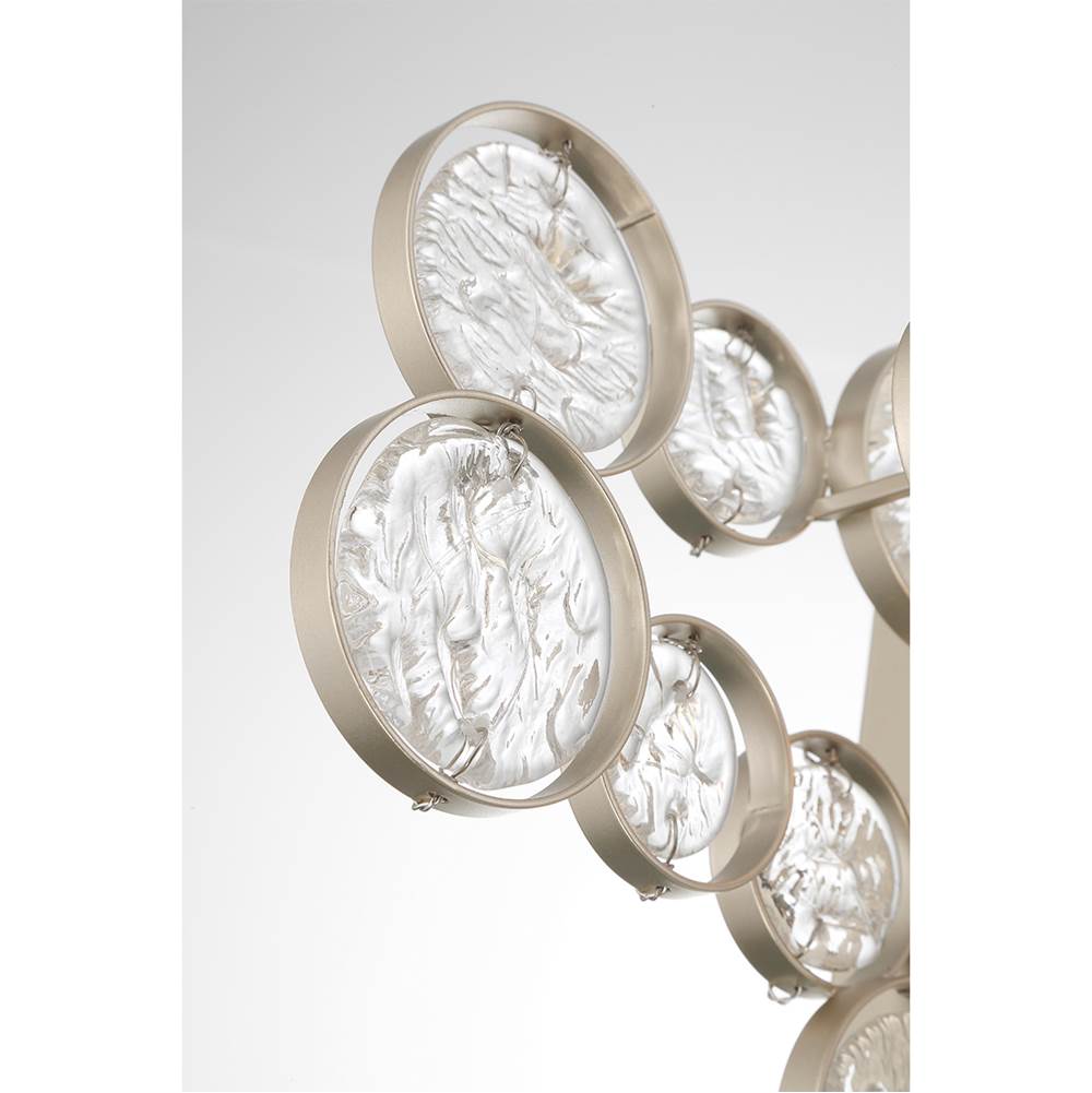 Eurofase 45452-017 Matte Silver Trento, Wall Sconce, 18'', Matte Silver, Clear Glass Image 9