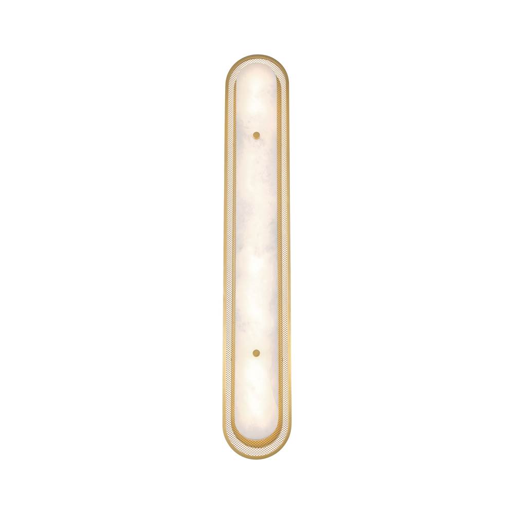 Eurofase 49176-025 Gold Tramore, Wall Sconce , 38'', Gold, Alabaster Image 4