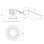 Eurofase 28715-30-024 Black Amigo 15w 1 Light Round Trimless Downlight 3000k Black Image 2