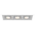 Eurofase BVOR3T02SGSGG1030WCL  Bravo 10w 3 Light White Trim Snoot Gimbal Wide 3000k Clear Lens Image 1