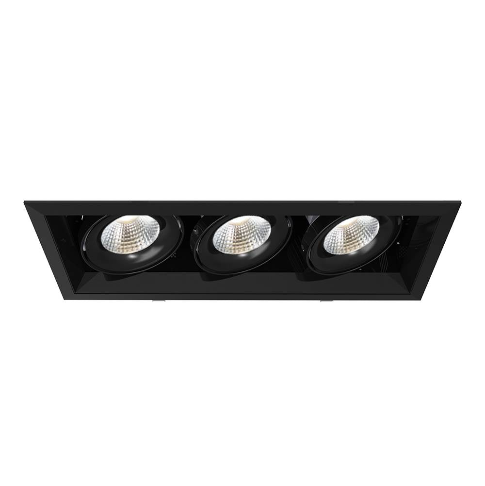 Eurofase  Multiple 26w 3 Lights Trim 40 Degree Gimbal 3000k Black/black