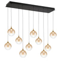 Eurofase 48932-035 Gold Iissa, Chandelier, 10-light, 47'', Gold, Amber Glass Image 1