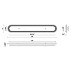 Eurofase 49445-015 Matte Black Tramore, Wall Sconce, 38'', Matte Black, Silver Glass Image 7