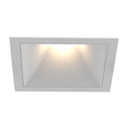 Eurofase OSC5ST02RF024030WCL White Oscar Large 40w Square White Trim Black Baffle Wide 3000k Clear Lens Image 1