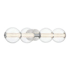 Eurofase 46810-014 Chrome Atomo, Vanity, 4lt, 30'', Chrome, Clear Glass Image 4