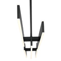 Eurofase 37065-010 Matte Black Cameno, Chandelier, 55'', Matte Black, White Acrylic Image 1