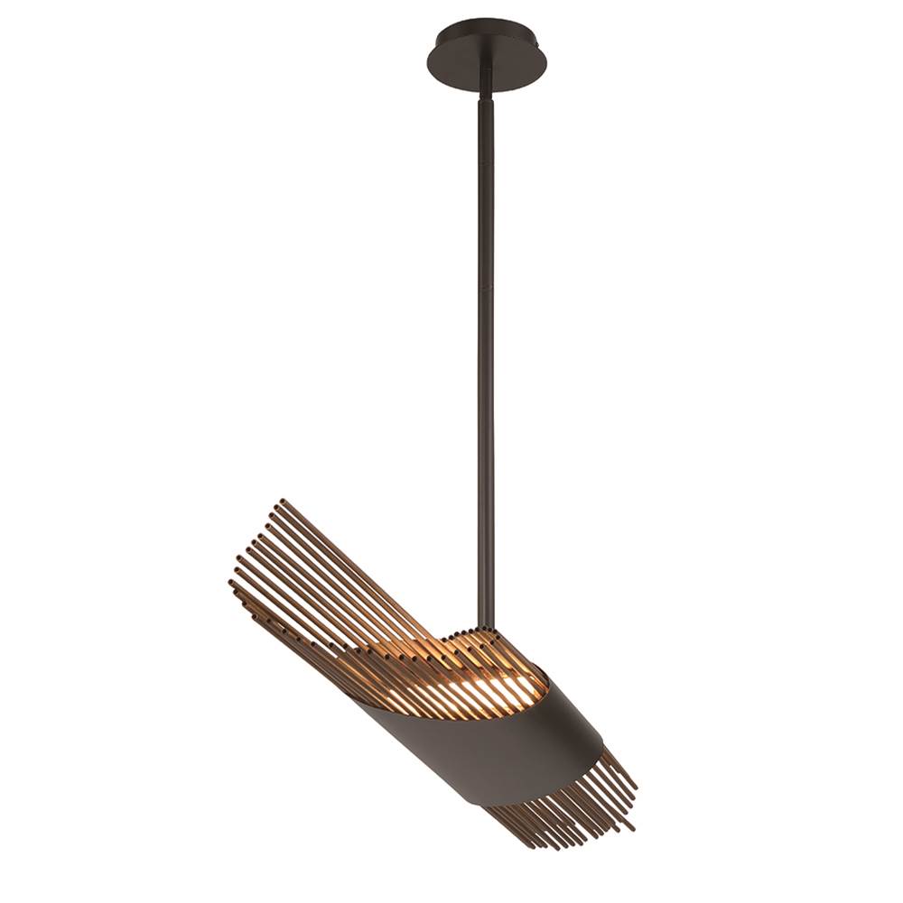 Eurofase 43866-014 Matte Black Umura, Chandelier , 2-light, 49'', Matte Black Image 5