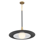 Eurofase 46785-046 Matte Black Welsh, Pendant, 30'', Matte Black, White Glass Image 1