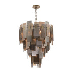 Eurofase 43876-013 Brushed Brass Cocolina, Chandelier, 19-light, 42'', Brushed Brass, Mixed Glass Image 3