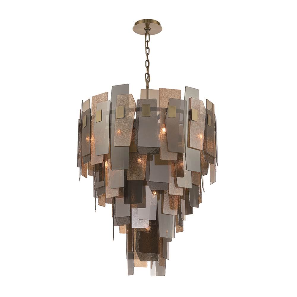 Eurofase 43876-013 Brushed Brass Cocolina, Chandelier, 19-light, 42'', Brushed Brass, Mixed Glass Image 3