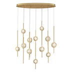 Eurofase 39466-020 Gold Barletta, Chandelier , 12-light, 38'', Gold Image 2