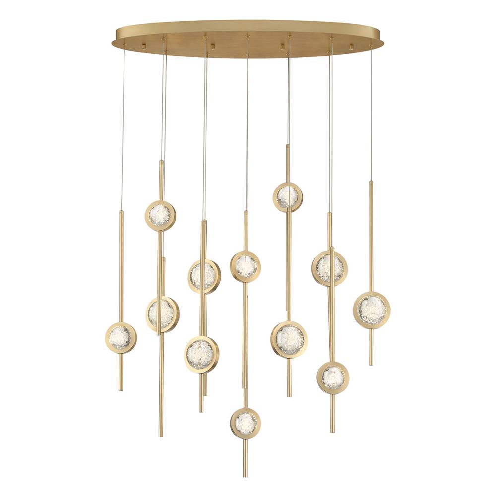 Eurofase 39466-020 Gold Barletta, Chandelier , 12-light, 38'', Gold Image 2