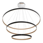 Eurofase 43900-015 Matte Black Verdura, Chandelier, 3-light, 60'', Matte Black, White Acrylic Image 7