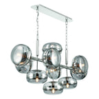 Eurofase 37089-029 Polished Nickel Nottingham, Chandelier, 10-light, 54'', Polished Nickel, Smoked Glass Image 2