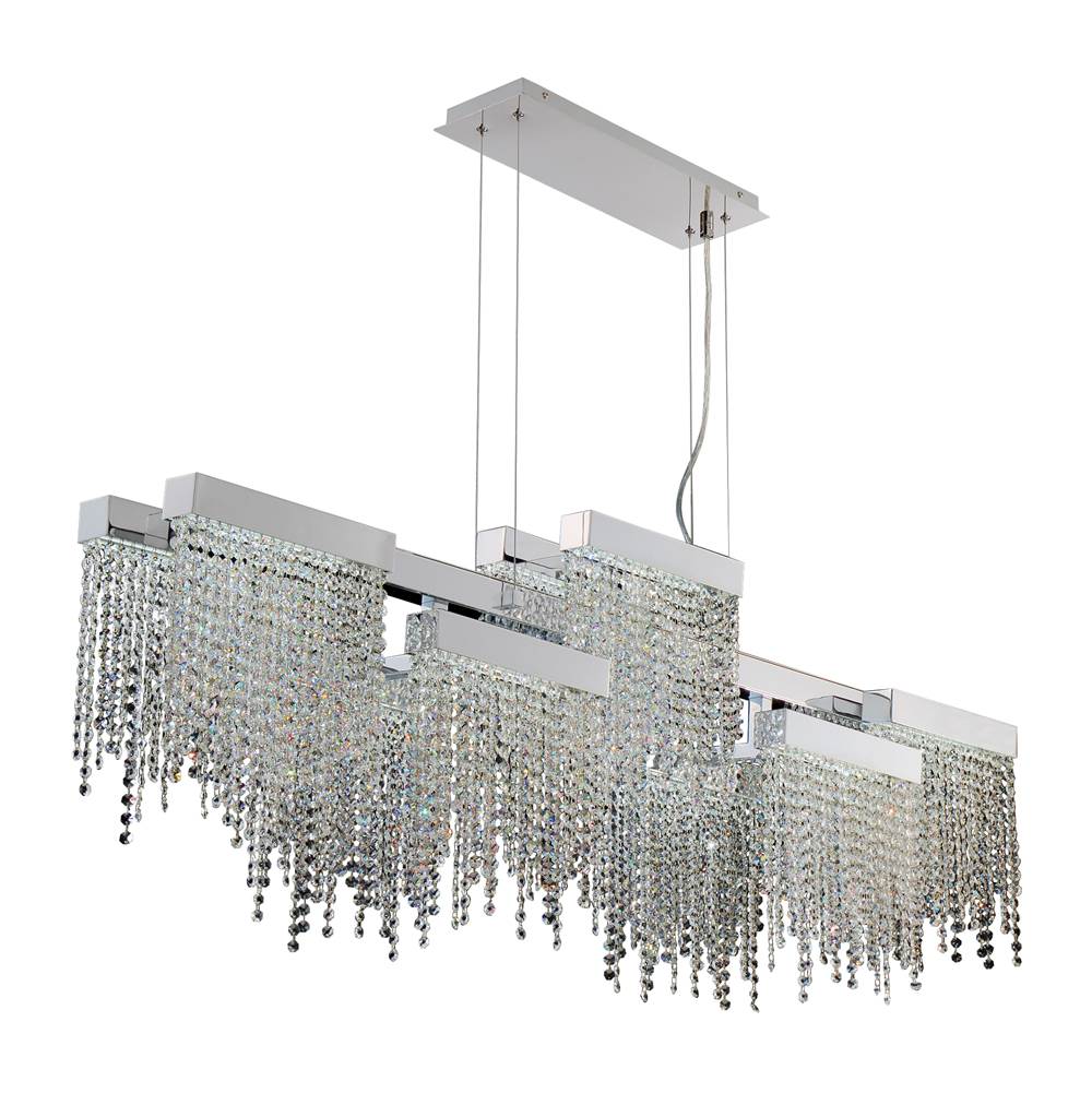 Eurofase Rossi, Chandelier , 10-light, 51'', Chrome