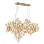 Eurofase 34031-022 Gold Trento, Chandelier, 12-light, 40'', Gold, Amber Glass Image 4