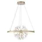 Eurofase 37342-012 Brushed Silver Clayton, Chandelier , 26'', Brushed Silver Image 2