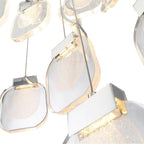 Eurofase 38043-027 Chrome Paget, Chandelier, 9-light, 20'', Chrome, Clear Glass Image 3