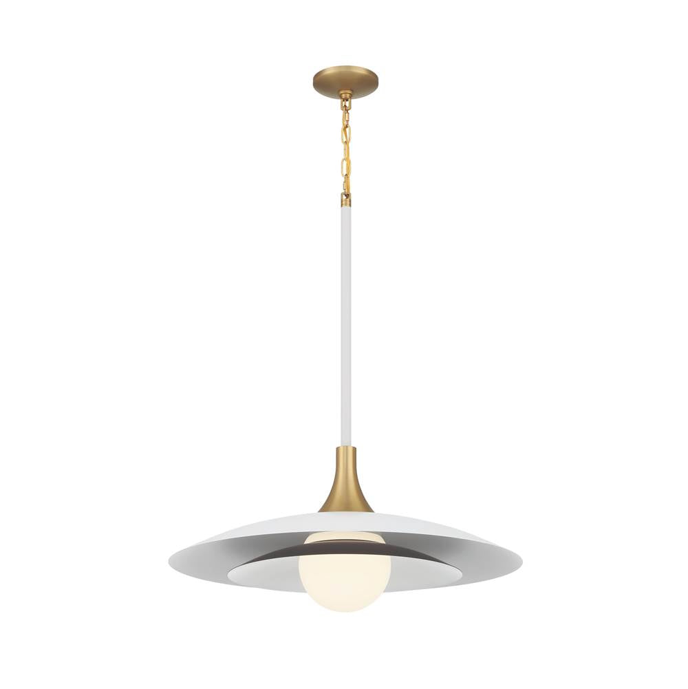 Eurofase 46785-015 Matte White Welsh, Pendant, 30'', Matte White, White Glass Image 4