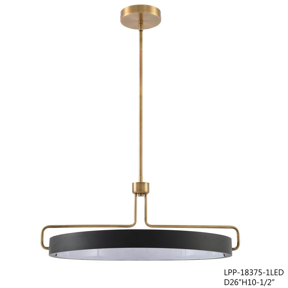 Eurofase 37082-017 Brushed Brass Pemberton, Pendant , 26'', Brushed Brass Image 5