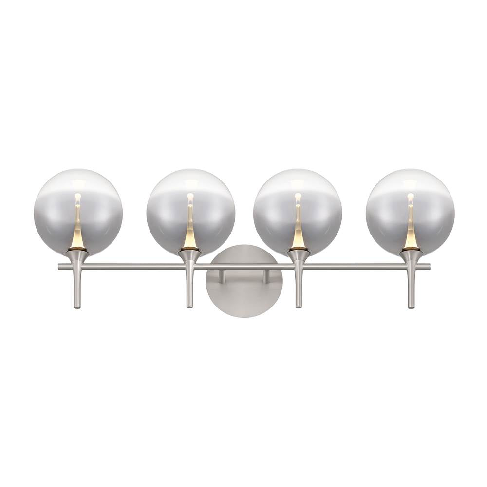 Eurofase 48917-025 Satin Nickel Iissa, Vanity, 4lt, Satin Nickel, Smoked Glass Image 3
