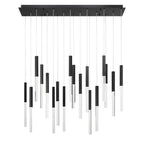 Eurofase 46771-018 Matte Black Benicio, Chandelier, 18-light, 42'', Matte Black, Clear Glass Image 3