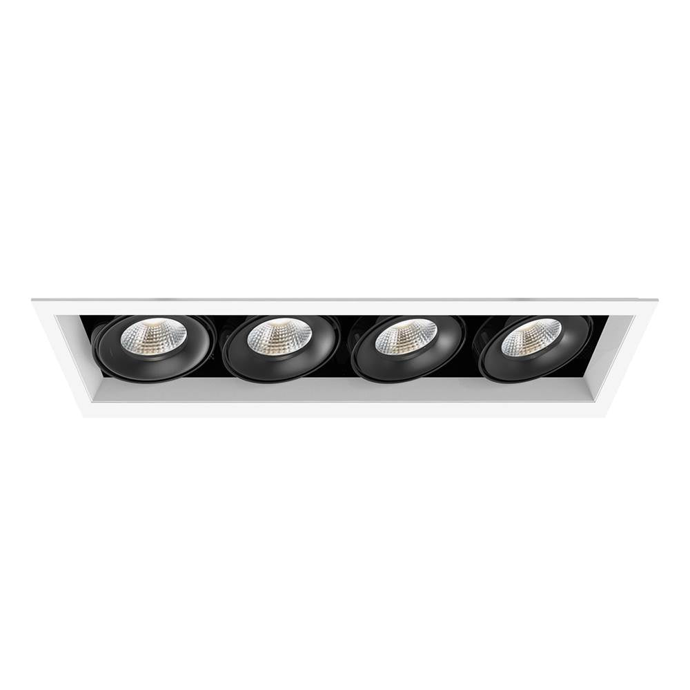 Eurofase  Multiple 26w 4 Lights Trim 40 Degree Gimbal 3000k White/black