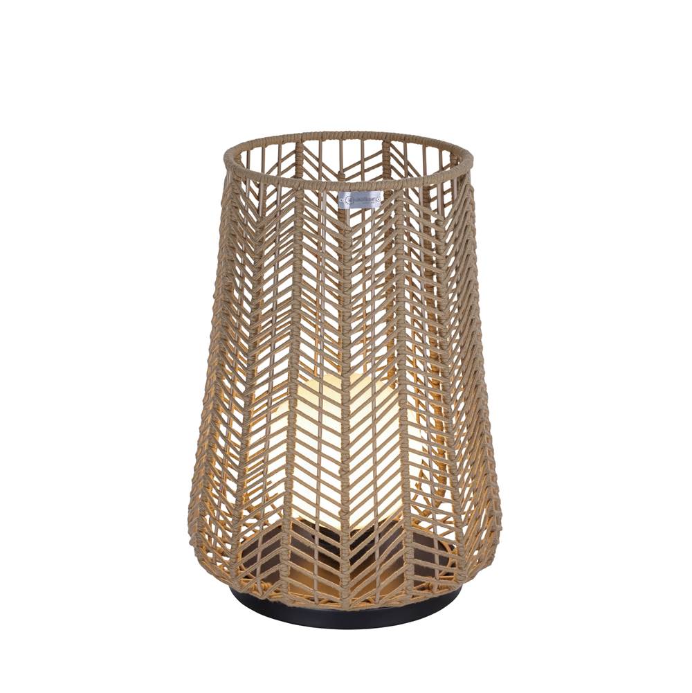 Eurofase 46629-012 Matte Black Elice, Outdoor, 22'', Matte Black, Brown Rope Image 2