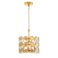 Eurofase Perrene, Chandelier, 3-light, 14'', Gold, Clear Glass