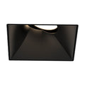 Eurofase Oscar Medium 26w Square Black Trimless Black Baffle Gimbal Wide 3500k Clear Lens