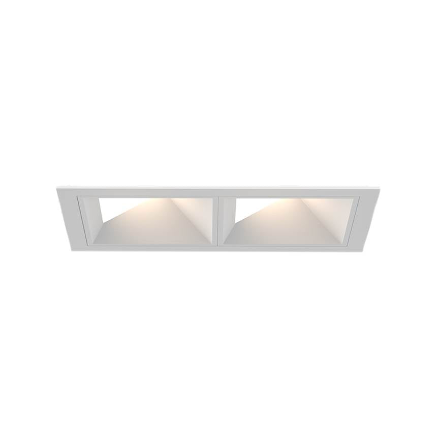 Eurofase Bravo 15w 2 Light White Trim Wall Wash Wide 3500k