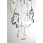 Eurofase 49237-023 Polished Nickel Norah, Chandelier, 12-light, 24'', Polished Nickel, Mixed Glass Image 4