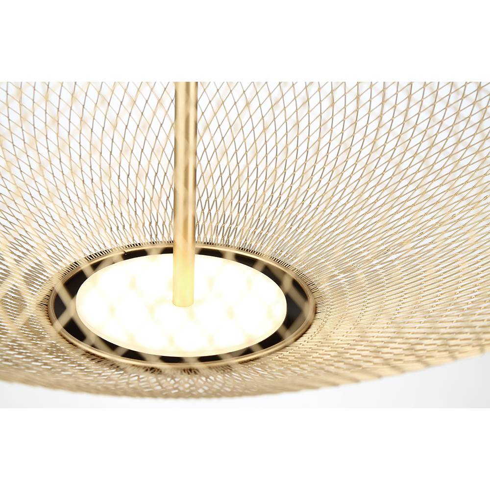 Eurofase 37107-017 Matte Black Park, Pendant, 22'', Matte Black, Gold Steel Image 3