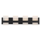 Eurofase 35656-023 Matte Black Cambridge, Vanity, 4lt, 29'', Matte Black, White Acrylic Image 5