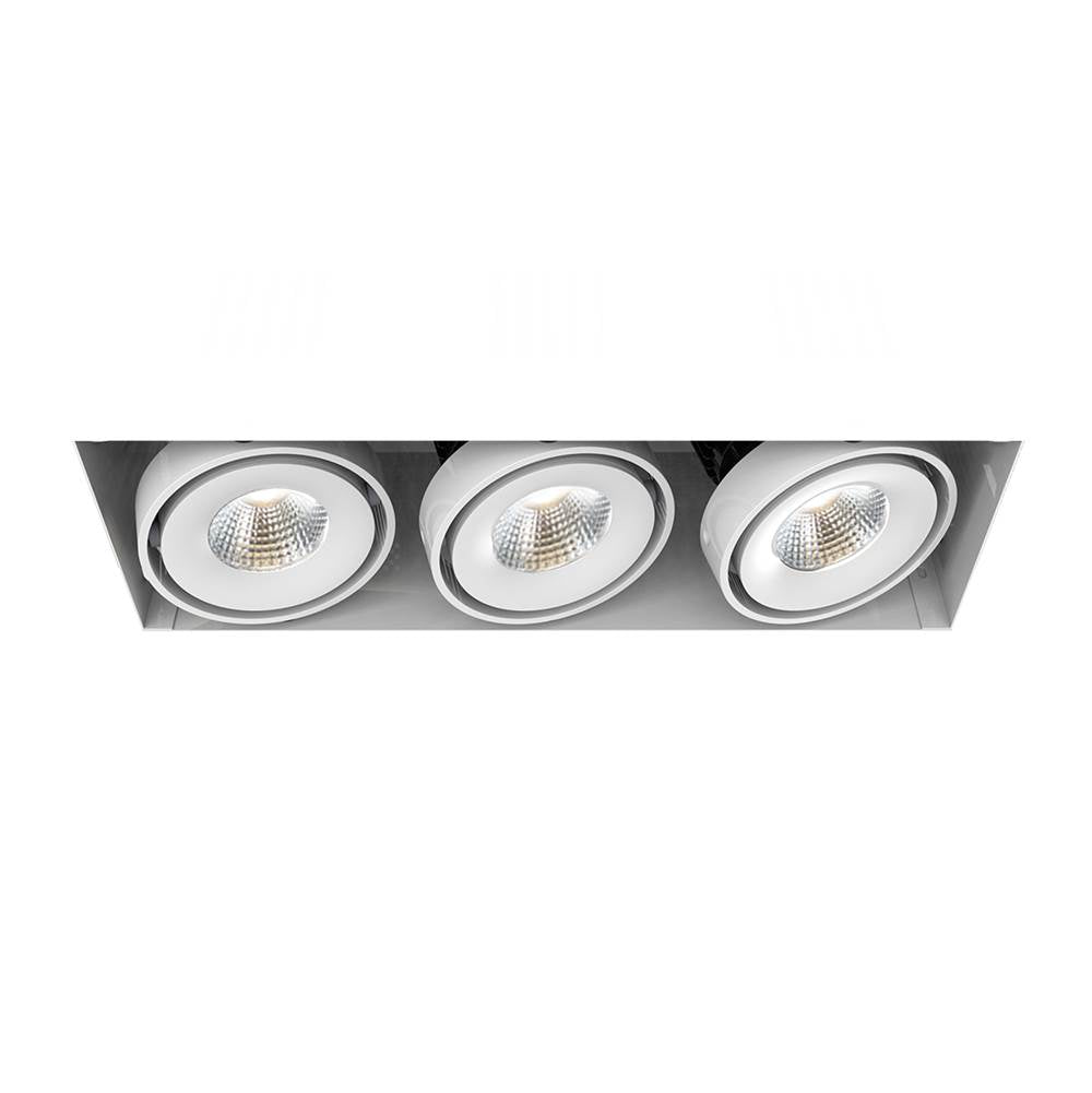 Eurofase  Multiple 15w 3 Lights Trimless 40 Degree Gimbal 4000k White