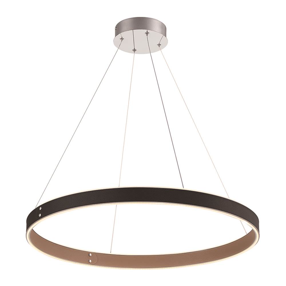 Eurofase Verdura, Pendant, 29'', Matte Black, White Acrylic