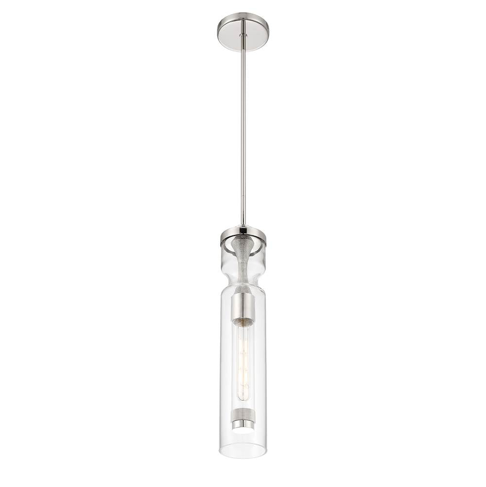 Eurofase Mistero, Pendant, 21'', Satin Nickel, Clear Glass