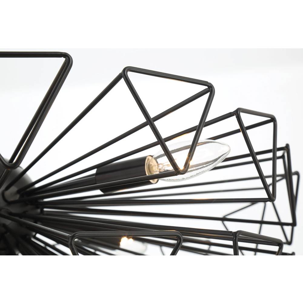 Eurofase 46761-019 Matte Black Dendelio, Chandelier , 10-light, 45'', Matte Black Image 9