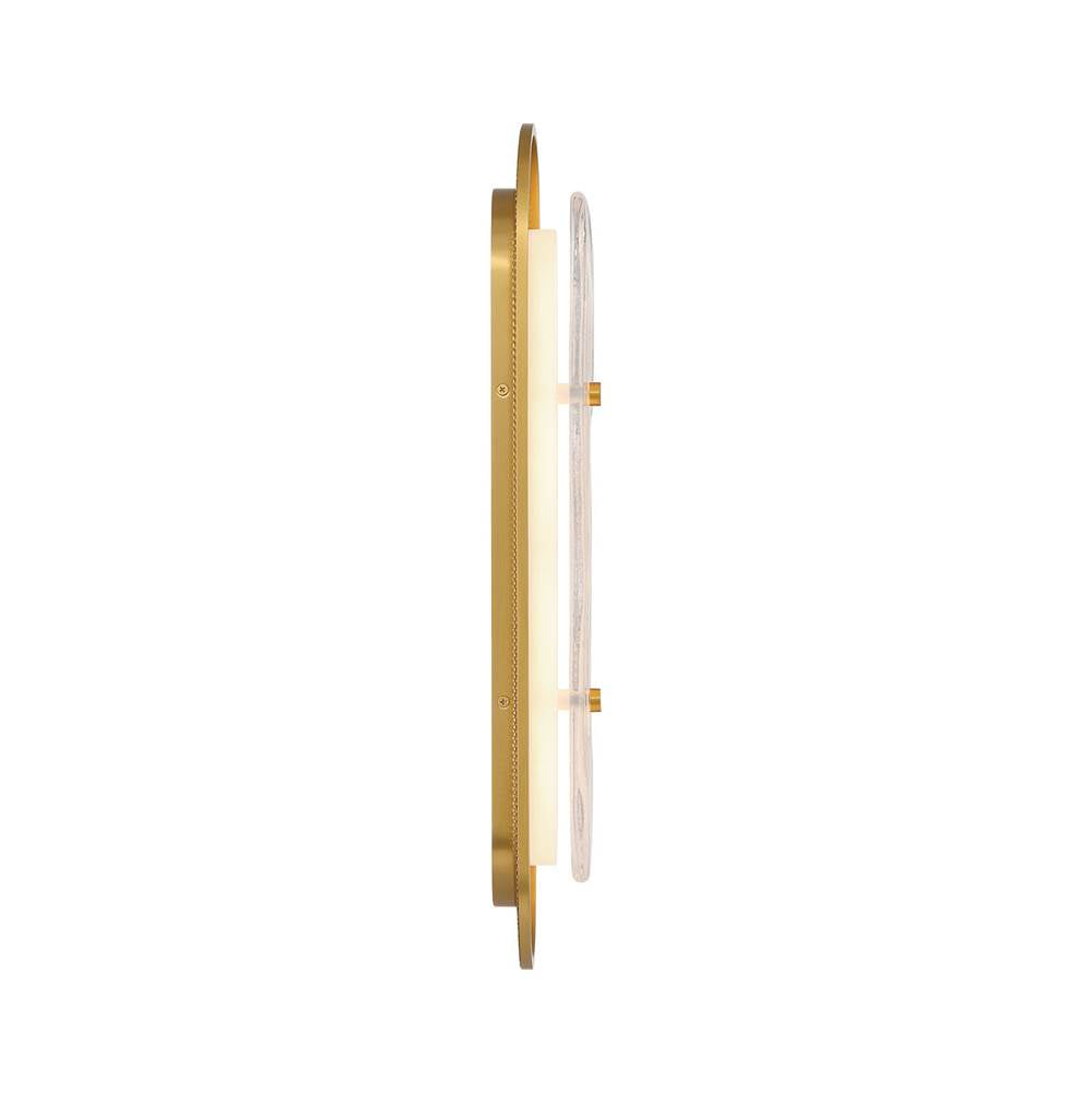 Eurofase 49172-010 Gold Tramore, Wall Sconce, 22'', Gold, Silver Glass Image 4