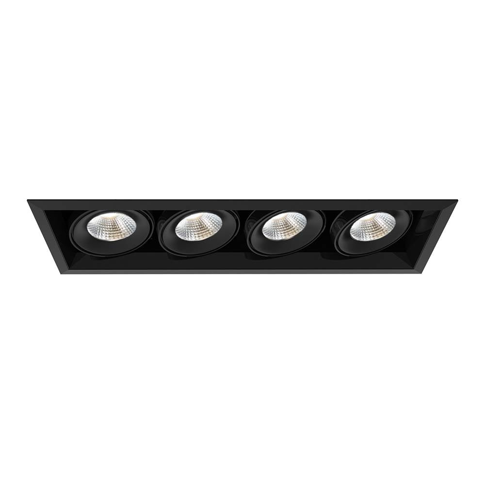 Eurofase  Multiple 26w 4 Lights Trim 40 Degree Gimbal 3500k Black/black