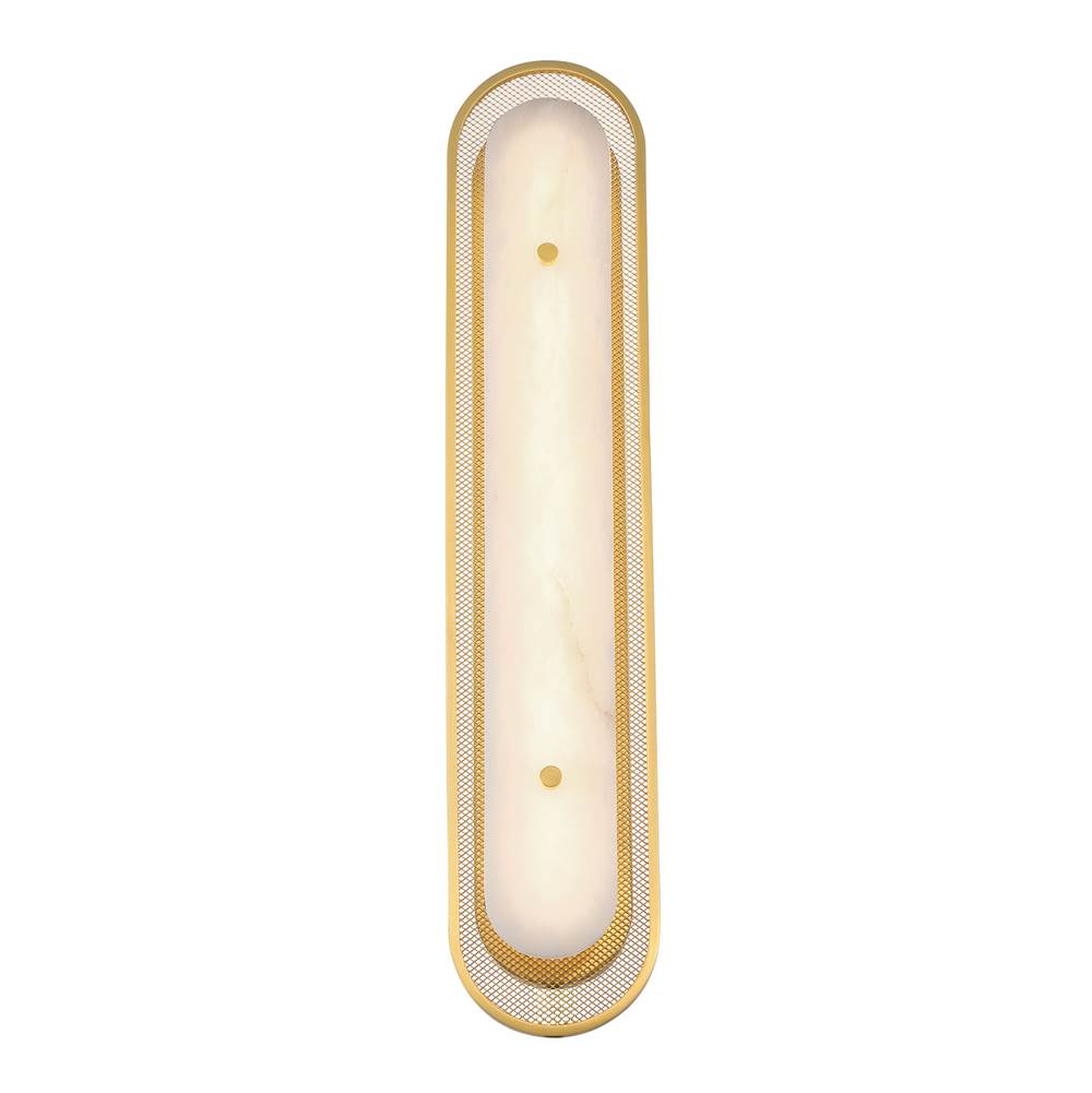 Eurofase 49174-021 Gold Tramore, Wall Sconce , 30'', Gold, Alabaster Image 4