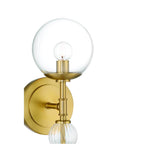 Eurofase 47358-010 Gold Traiton, Wall Sconce, 15'', Gold, Clear Glass Image 6