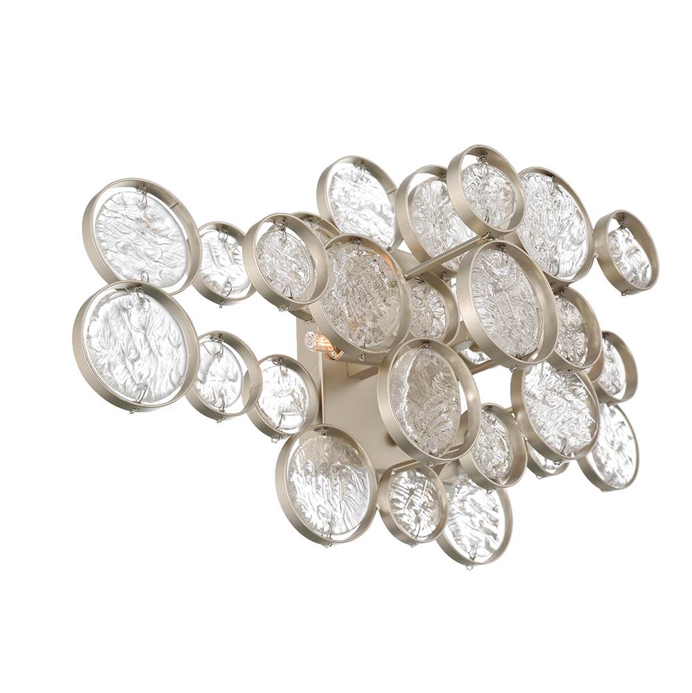 Eurofase 45452-017 Matte Silver Trento, Wall Sconce, 18'', Matte Silver, Clear Glass Image 7