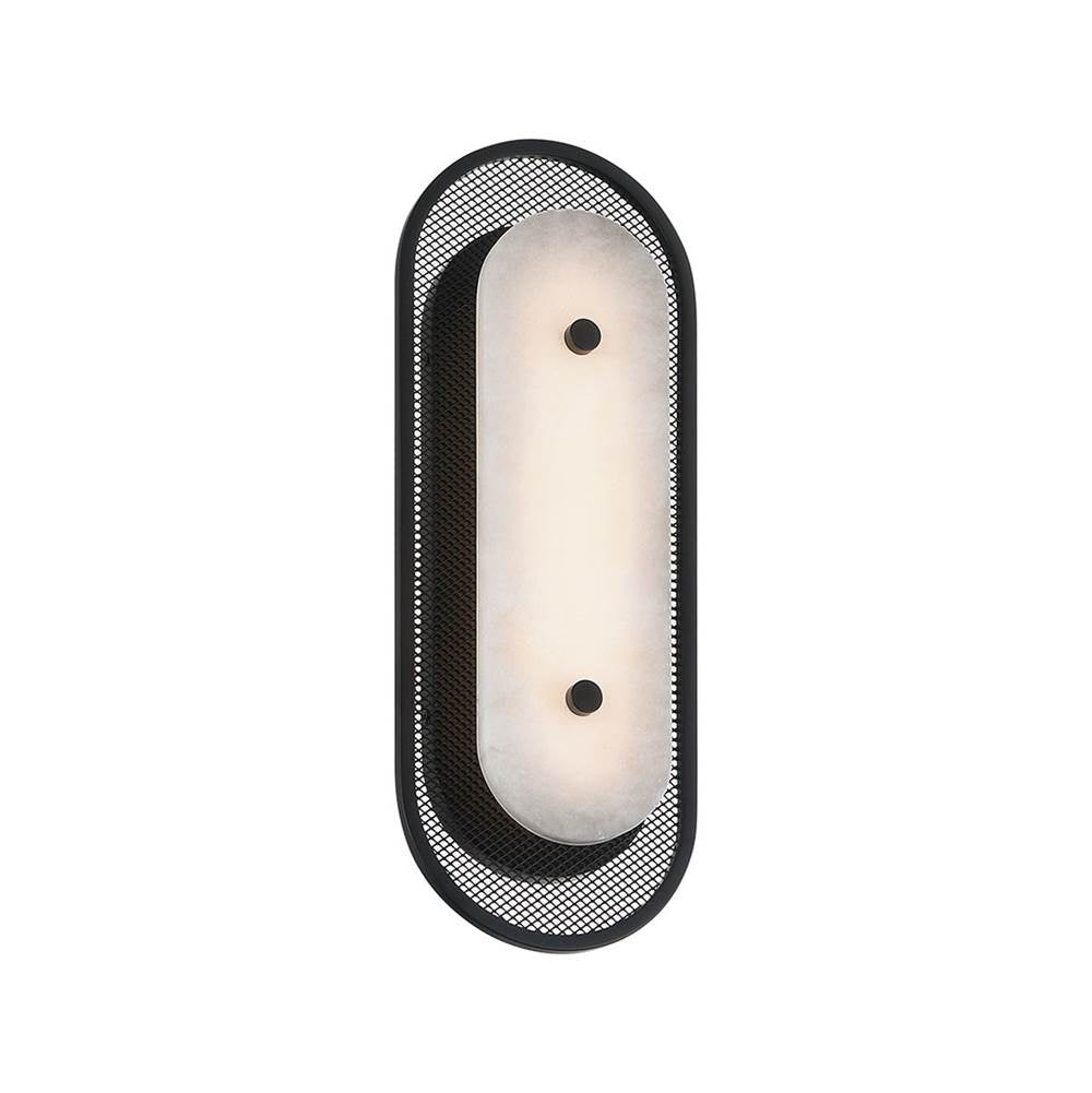 Eurofase 49442-021 Matte Black Tramore, Wall Sconce , 16'', Matte Black, Alabaster Image 5